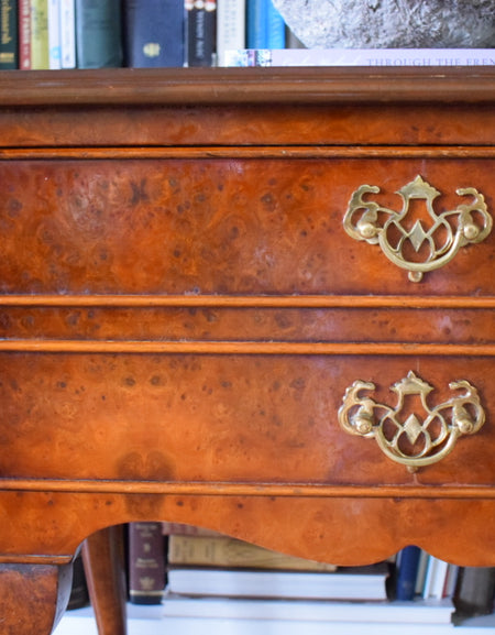 Pair of vintage Mid 20th century Burr wood bedside Tables