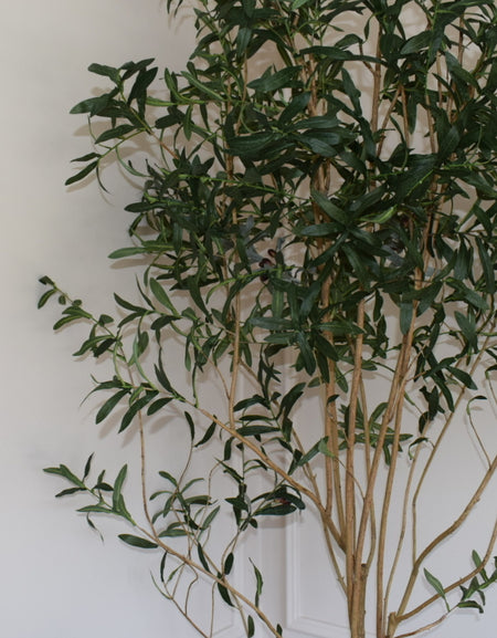 Shooting Faux Artificial Large Potted Olive tree H 240cm with pot and moss