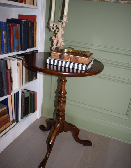 Antique Victorian Mahogany Tilt top tripod Wine table