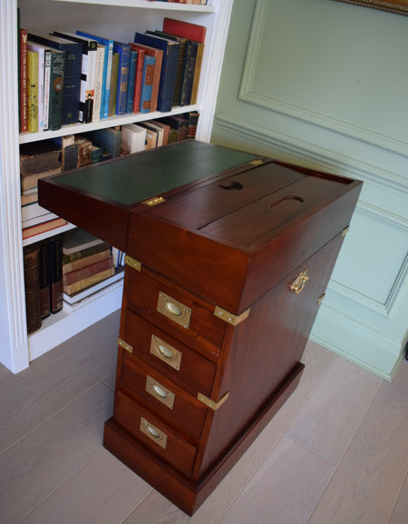 One of a kind Davenport Military Campaign Desk Chest