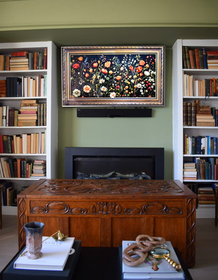 Rare Art Nouveau Early 20th century 1904 Solid Oak coffer chest