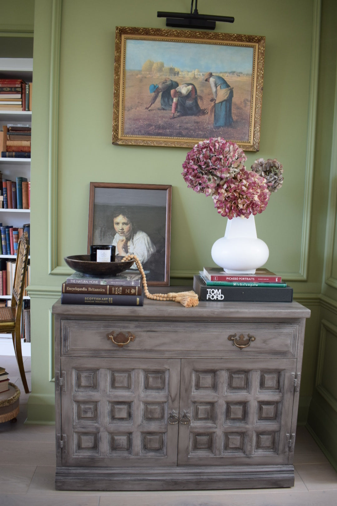 2 Door Neutral Taupe Younger Spanish Toledo sideboard