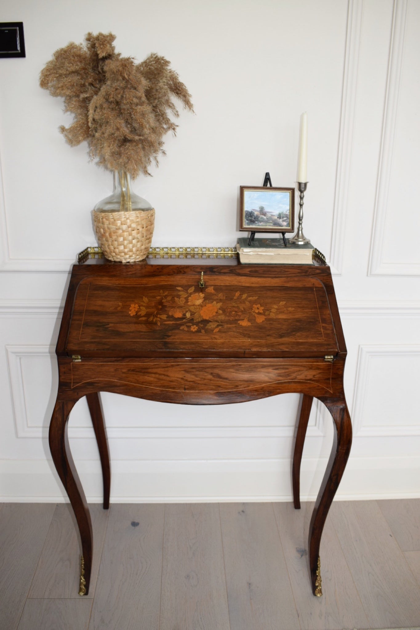 19th Century Antique French Louis XV Bureau de dame