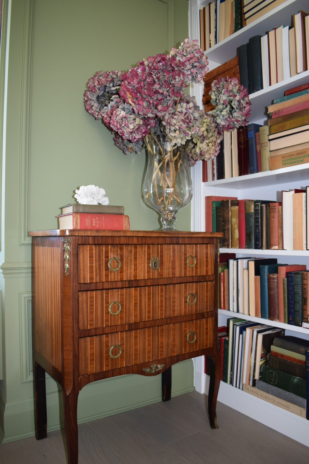 French Empire Louis XVI Rosewood Marquetry Chest Of Drawers Commode C1890