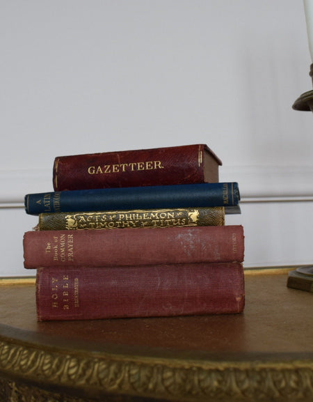 Set of 5 Antique Vintage Books Set A