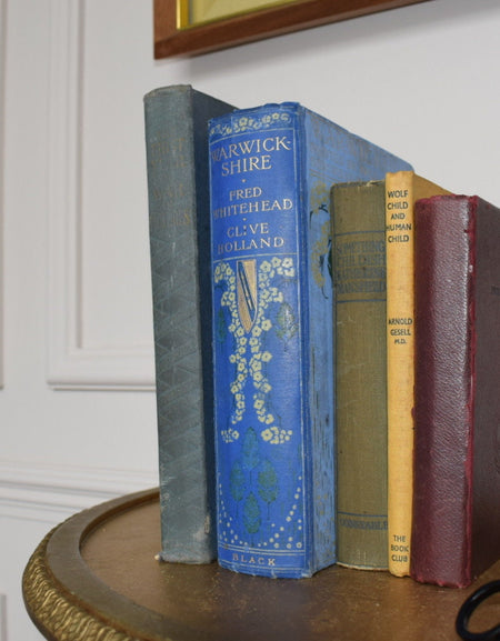 Set of 5 Antique Vintage Books Set D
