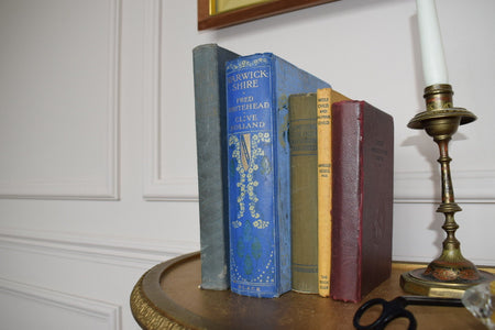 Set of 5 Antique Vintage Books Set D
