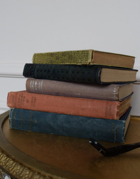 Set of 5 Antique Vintage Books Set C