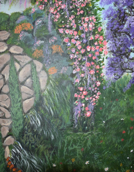 Quietude, Floral Gardens Painting