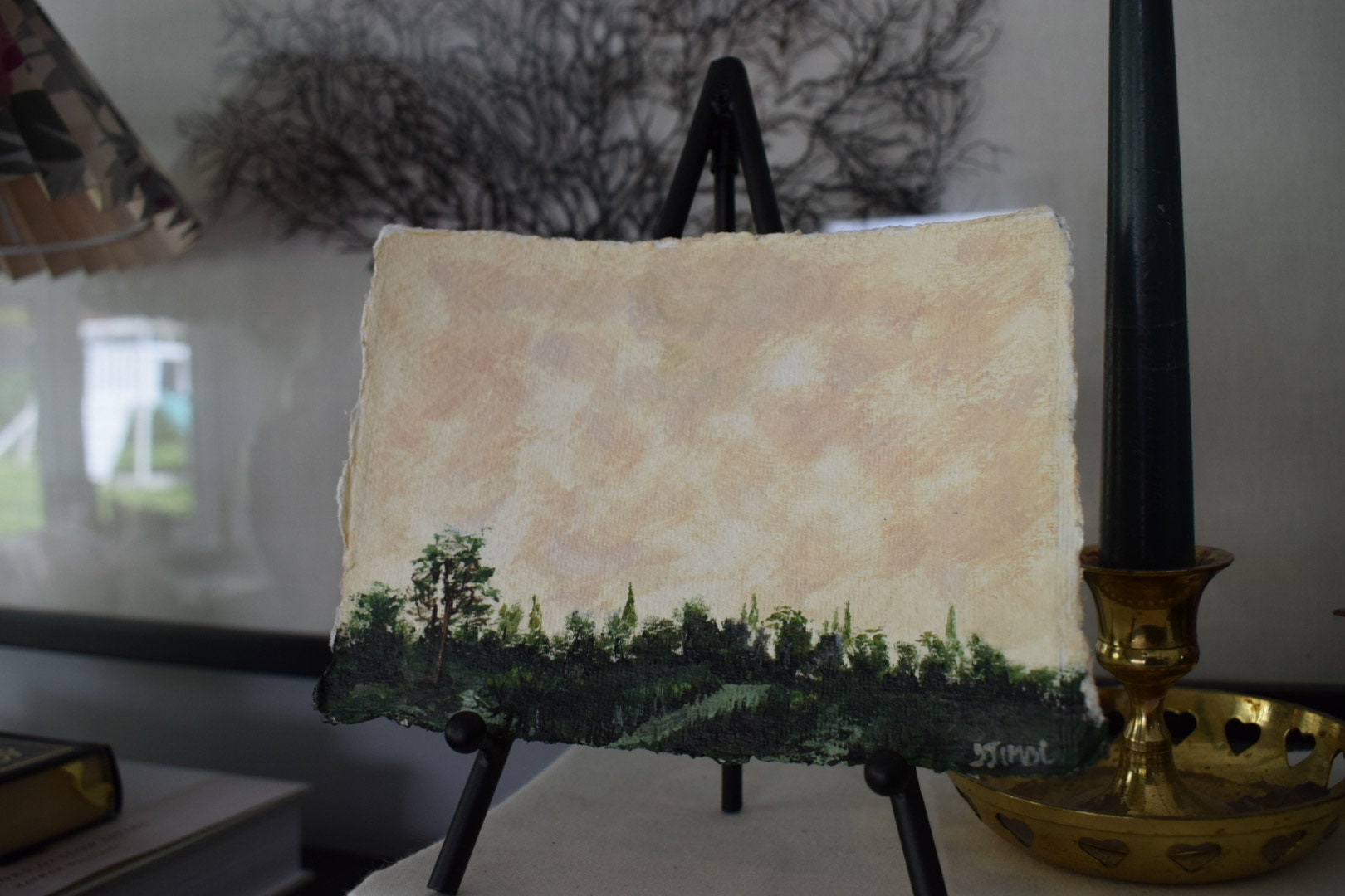 Mini painting | Abstract Landscape Painting | The Edge