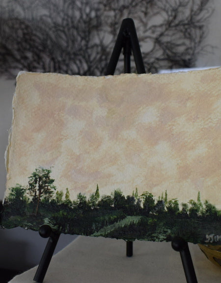Mini painting | Abstract Landscape Painting | The Edge