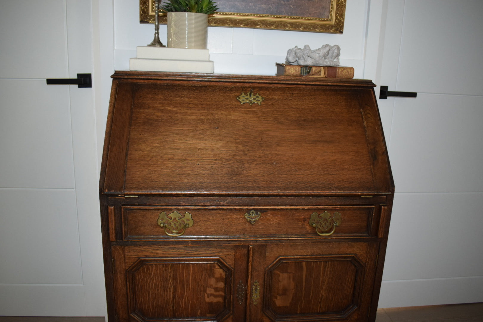 1930s Jacobean style bureau