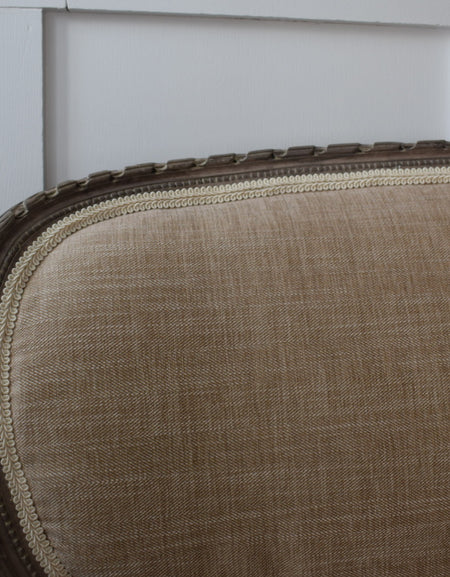 French Belle époque Settee In Louis XVI Style Reupholstered