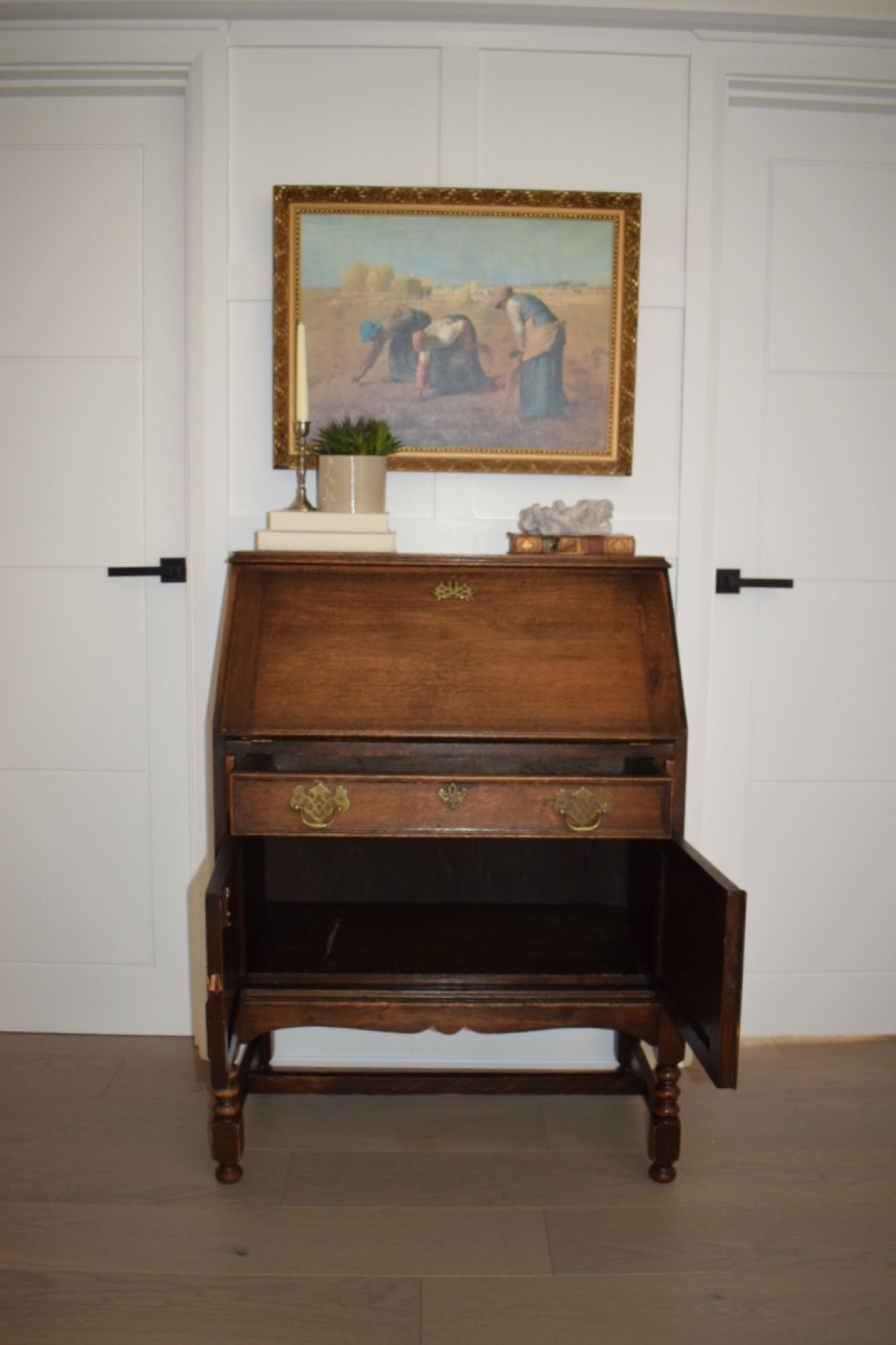 1930s Jacobean style bureau