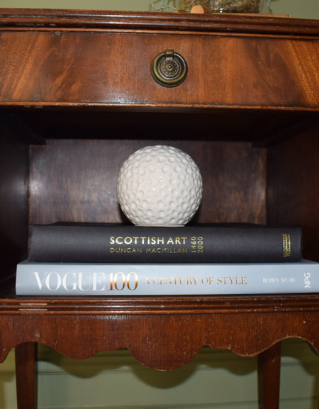 Bevan Funnell Georgian style scalloped bedside cabinet