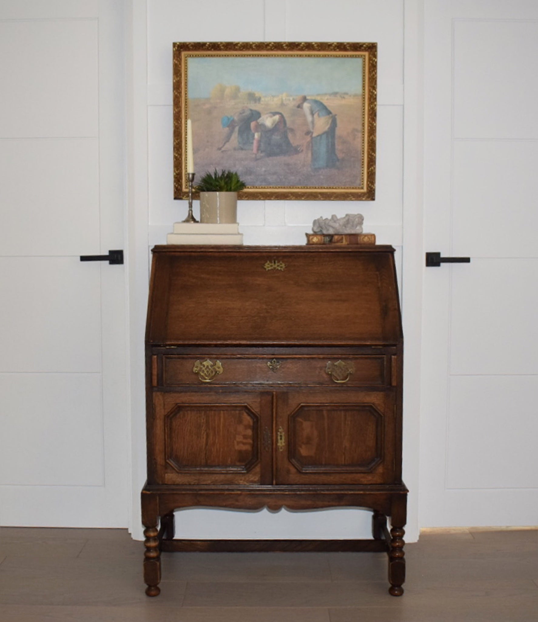 1930s Jacobean style bureau